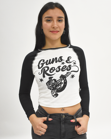 PLAYERA RANGLAN GUNS AND ROSES (7788719439951)